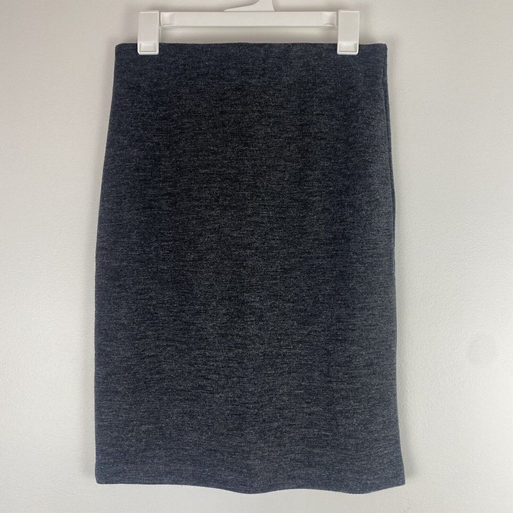 Ann Taylor Factory Women's Pull On Skirt Size S Gray Heathered Elastic Waistband